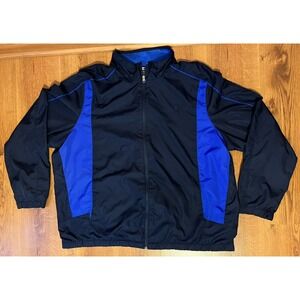 Starter Jacket Windbreaker Full Zip Navy‎ & Blue 3XL